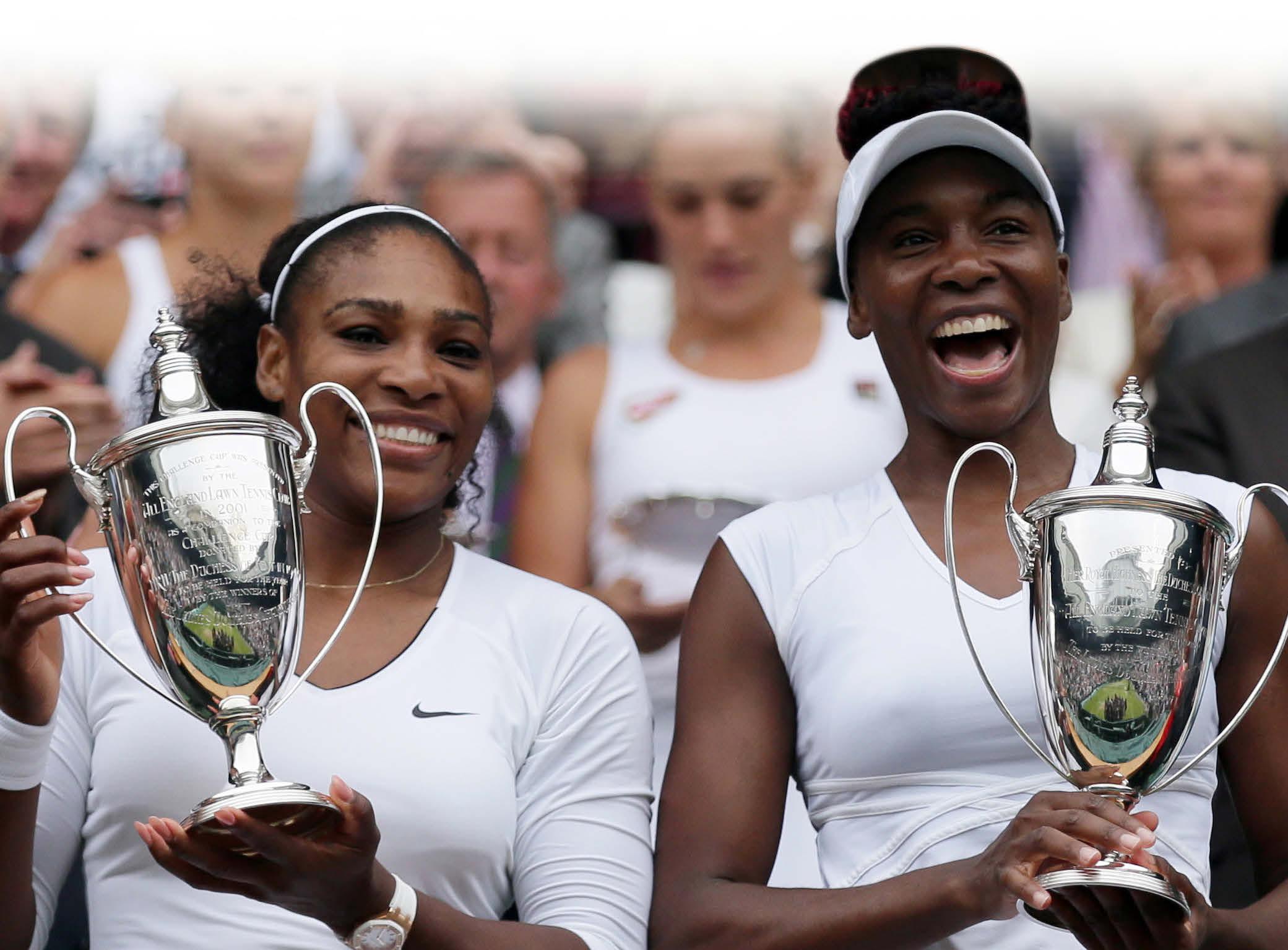 SERENA AND VENUS WILLIAMS TO PLAY DOUBLES TOGETHER AT WIMBLEDON